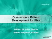 Open source Pattern Development for Plex