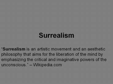 Surrealism