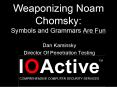 Weaponizing Noam Chomsky: Symbols and Grammars Are Fun PowerPoint PPT Presentation