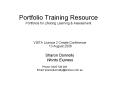 Portfolio Training Resource Portfolios for Lifelong Learning PowerPoint PPT Presentation