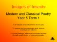 Modern and Classical Poetry Year 5 Term 1 PowerPoint PPT Presentation