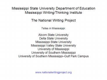 The Writing Hamburger Model