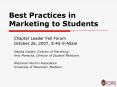 Best Practices in Marketing to Students PowerPoint PPT Presentation