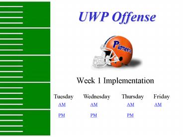 UWP Offense