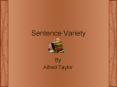 Sentence Variety PowerPoint PPT Presentation