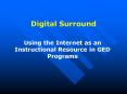 Digital Surround PowerPoint PPT Presentation
