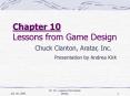 Lessons from Game Design PowerPoint PPT Presentation
