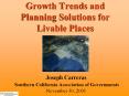 Growth Trends and Planning Solutions for Livable Places PowerPoint PPT Presentation