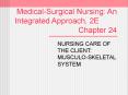 Medical-Surgical Nursing: An  Integrated Approach, 2E Chapter 24 PowerPoint PPT Presentation