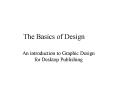 The Basics of Design PowerPoint PPT Presentation