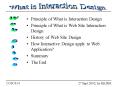 Principle of What is Interaction Design PowerPoint PPT Presentation