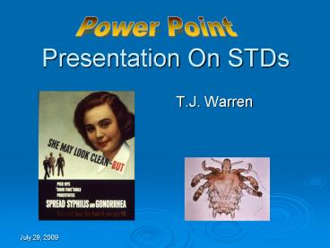 Presentation On STDs