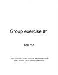 Group exercise PowerPoint PPT Presentation