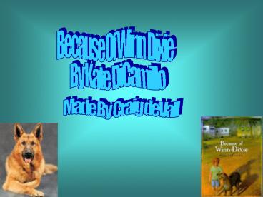 Because Of Winn Dixie