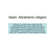 Islam: Abrahamic religion