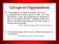 Groups in Organizations PowerPoint PPT Presentation