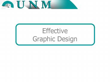 Effective Graphic Design