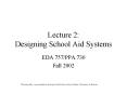Lecture 2: Designing School Aid Systems PowerPoint PPT Presentation