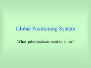 Global Positioning System