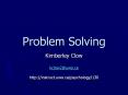 Problem Solving PowerPoint PPT Presentation