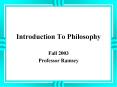 Introduction To Philosophy PowerPoint PPT Presentation