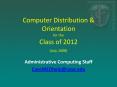 Computer Distribution PowerPoint PPT Presentation