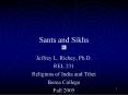 Sants and Sikhs PowerPoint PPT Presentation