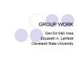 GROUP WORK PowerPoint PPT Presentation