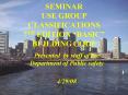 SEMINAR USE GROUP CLASSIFICATIONS 7TH EDITION BASIC BUILDING CODE PowerPoint PPT Presentation