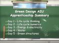 Green Design AIU Apprenticeship Summary PowerPoint PPT Presentation