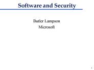 Software and Security