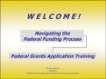 Federal Grants Application Training PowerPoint PPT Presentation