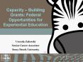 Capacity Building Grants: Federal Opportunities for Experiential Education PowerPoint PPT Presentation