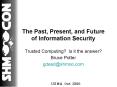 The Past, Present, and Future of Information Security PowerPoint PPT Presentation