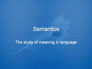 Semantics