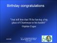 Birthday congratulations PowerPoint PPT Presentation