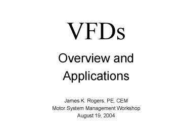 VFDs