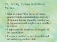 Ch.10 Org. Culture and Ethical Values PowerPoint PPT Presentation