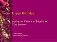 Happy Birthday PowerPoint PPT Presentation