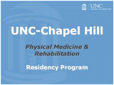 UNC-Chapel Hill Physical Medicine