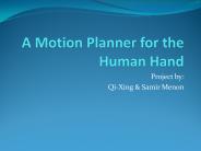 A Motion Planner for the Human Hand
