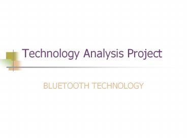 Technology Analysis Project