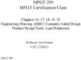 MFGT 290 MFGT Certification Class