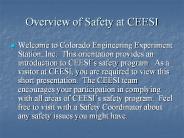 Overview%20of%20Safety%20at%20CEESI