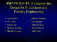BSENFOEN 4310: Engineering Design for Biosystems and Forestry Engineering PowerPoint PPT Presentation