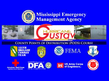 County Points Of Distribution POD