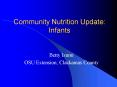 Community Nutrition Update: Infants PowerPoint PPT Presentation