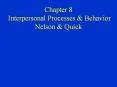 Chapter 8 Interpersonal Processes PowerPoint PPT Presentation