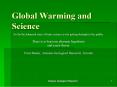 Global Warming and Science PowerPoint PPT Presentation