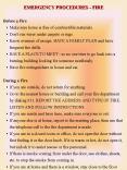 EMERGENCY PROCEDURES FIRE PowerPoint PPT Presentation
